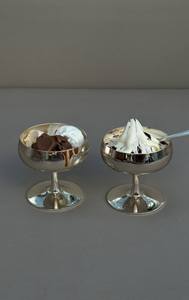 Bols à glace en acier inoxydable poli, design minimaliste, compatibles lave-vaisselle, bols de service en métal pour les fêtes - Product Image 4