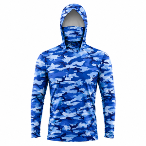 Performance Mens Hooded Fishing Shirt Outdoor Activewear OEM ODM Clothing Factory - Product Image 1