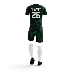 Uniforme de Fútbol Profesional Personalizado para Hombre, 100% Poliéster, Transpirable, Absorbente de Humedad, Manga Corta, Camisetas de Fútbol para Clubes y Equipos - Product Image 2
