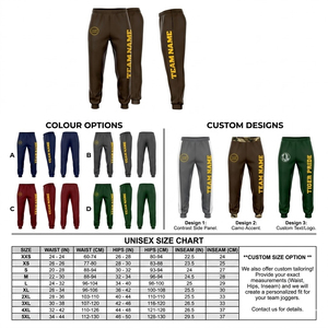 Pantalones Deportivos de Felpa Premium con Logotipo Bordado Personalizado, Estampado Lateral, Transpirables, para Gimnasio, con Bolsillos - Product Image 2