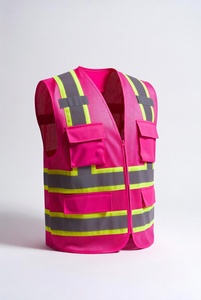 Chaleco de Patrulla Reflectante de Alta Visibilidad para Hombre, Chaleco de Seguridad Laboral Ligero y Duradero para Hombre - Product Image 2