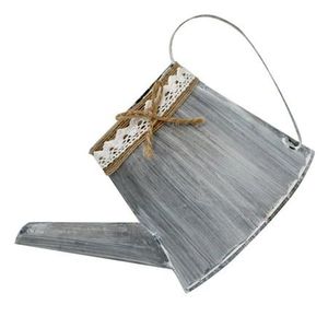 Regadera artística de metal con detalles impresos en esmalte, construcción robusta, ideal para jardinería, balcones, terrazas y decoraciones. - Product Image 2