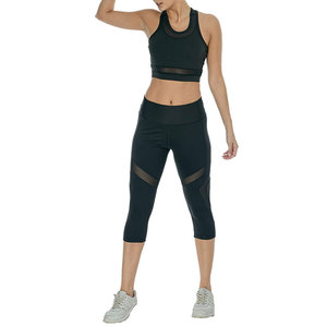 Conjunto de Yoga para Mujer Tallas Grandes con Logotipo Frontal, Ropa Deportiva de Moda, Transpirable y Ecológica - Product Image 1