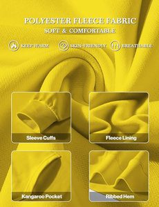 Nueva Sudadera con Capucha Casual para Hombre, Impermeable, Ecológica, Anti-Pilling, de Poliéster/Algodón, con Logotipo e Impresión Personalizados - Product Image 6