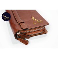 Pasokan langsung pabrik Vietnam dompet kulit antik kustom dompet ramping pria dompet kulit asli