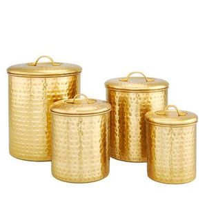 Recipiente de cobre hecho a mano para organizar la despensa, con tapa, contenedor de cocina para té, café, azúcar, especias, alimentos secos, uso decorativo - Product Image 3