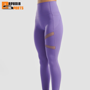 Leggings Deportivos de Cintura Alta, Súper Suaves, Elásticos, Ligeros, Transpirables, de Secado Rápido, Ecológicos, para Gimnasio y Yoga, con Cintura Elástica - Product Image 1