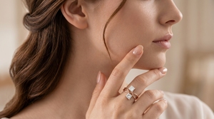 Anillo de Compromiso con Diamantes de Corte Princesa para Mujer, Diamantes Cultivados en Laboratorio - Product Image 6