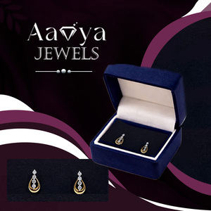 Pendientes de Diamantes Cultivados en Laboratorio con Corte Brillante, Oro Sólido de 9K, Certificación HRD de Lujo, para Aniversario, Compromiso, Boda, Regalo, Estilo Indio - Product Image 5