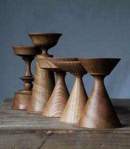 Luxury Finish Wooden Candle Holder Adding Natural Texture And Warmth To Interior <b>Spaces</b> - Product Image 4