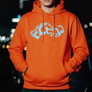 Sudaderas con Capucha 100% Algodón, Estampado Digital Sólido, Bordadas, Otoño, Talla Grande, Unisex - Product Image 1