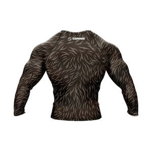 Lightweight Sublimation Print Full <b>Sleeve</b> Rash Guard Custom Logo Quick Dry Breathable Unisex Sports Rash Guard for Running - Product Image 2