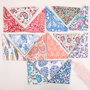 Vintage Style Ethnic Floral Cotton Square Scarf Handkerchief Multifunctional Wraps Colorful Bandanas Summer Unisex <b>Accessories</b> - Product Image 6