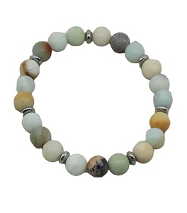 ชุดต่างหูกำไลข้อมือลูกปัดแก้วสีสันสดใสสวยงาม - Product Image 6