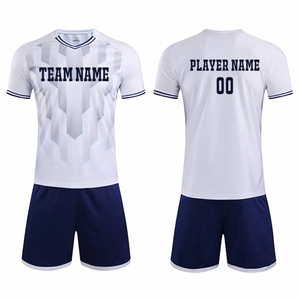 Conjunto de Camiseta de Fútbol Personalizada para Hombre, Sublimada, Cuello en V, Absorbe la Humedad, Uniforme de Fútbol de Manga Corta, Nombre del Equipo Impreso - Product Image 3