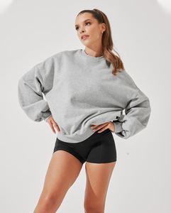 Sweat-shirt à col rond pour femme, vêtements de sport pour entraînement de fitness, gym, sport - Product Image 1