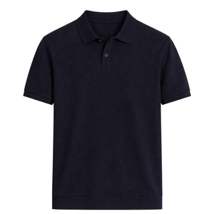 Polo en tricot pour homme grande taille, manches courtes, coton premium, tissu doux, coupe confortable, style décontracté chic, vêtements d'été, vente en gros - Product Image 1