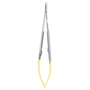 Porte-aiguille microchirurgical droit de qualité supérieure, forceps en acier inoxydable, taille réglable, pointe antidérapante, instrument chirurgical réutilisable - Product Image 3