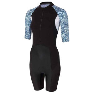 Traje de Triatlón Sublimado al por Mayor para Hombre, Talla Grande, Resistente al Viento, Reversible, para Ciclismo y Carrera, Manga Corta con Dos Bolsillos - Product Image 5