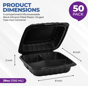 กล่องอาหารแบบมีฝาปิดราคาประหยัดสำหรับร้านอาหารแบบซื้อกลับบ้าน บรรจุภัณฑ์โฟมแบบมีบานพับ 996 ชิ้น ถาดโฟมสำหรับอาหารกลางวัน - Product Image 4