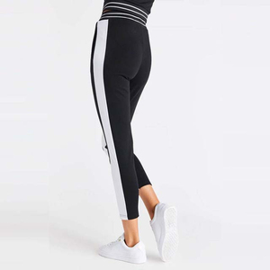 Pantalon de jogging coupe droite à rayures, dernière collection, 60 % coton 40 % polyester, pour femme, en promotion - Product Image 2