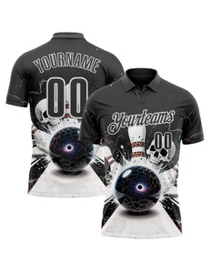 Custom Logo Dart Jersey Pickleball Shirts Billiards Polos <b>Bowling</b> Polo Shirt Short Sleeve 1/4 Zipper Polos <b>Bowling</b> Shirts - Product Image 3