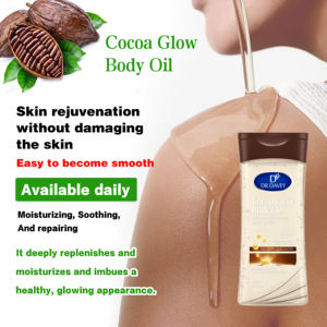 DR.DAVEY Cocoa Glow Gel Huile Corporel Éclaircissant 100% Beurre de Cacao Pur Hydratation Profonde 48H 200ml pour Femme - Product Image 1