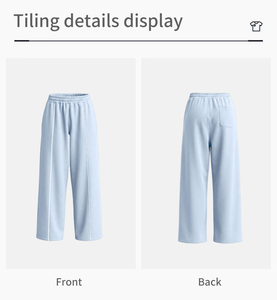 Pantalones de Yoga para Niñas, Diseño Moderno, Cintura Media, Secado Rápido, Pierna Ancha, con Presilla para Toalla, 100% Poliéster, Combinables con Todo - Product Image 6