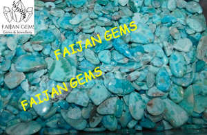 Venta al por mayor Certified Natural Smooth Charm Gemstone All Mix Shape Larimar Cabochon para la fabricación de joyas a precio mayorista - Product Image 2