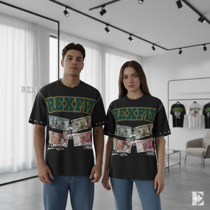 T-shirt en coton surdimensionné pour homme avec logo personnalisé du fabricant, imprimé DTG, col rond, manches régulières, t-shirts pour homme - Product Image 4