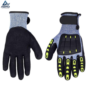 Guantes de Trabajo Mecánico Resistentes Personalizables con Palma de Alta Adherencia y Protectores de Dedos de TPR, Transpirables y Resistentes a Cortes - Product Image 2