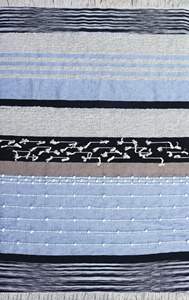 Plaid léger en microfibre de coton style bohème, doux et confortable, à motif rayé vintage, technique de tissage, pour la maison et l'hôtel - Product Image 2
