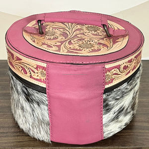 Best Selling Hand <b>Tooled</b> <b>Leather</b> Big Size Jewellery Storage Case Genuine Cowhide <b>Leather</b> Travel Jewelry Organizer Box Packaging - Product Image 6