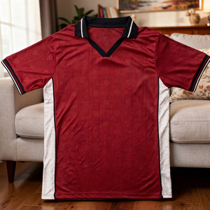 Camiseta de Fútbol para Hombre 2026, Elástica en 4 Direcciones, Antibacteriana, Absorbe la Humedad, para Verano, Local y Visitante, Deportes Birlag - Product Image 4