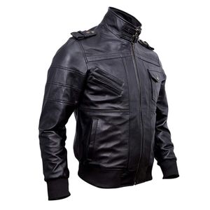Chaqueta de Invierno de Cuero para Hombre con Logotipo y Diseño Personalizados, Cuello Redondo, Logotipo en la Parte Delantera, Impermeable, Transpirable, de Lona, a Bajo Precio - Product Image 3