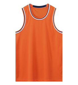 Maillot de basketball sans manches grande taille pour l'été, séchage rapide, respirant, confortable, 100 % polyester, personnalisable, unisexe, haute qualité - Product Image 1