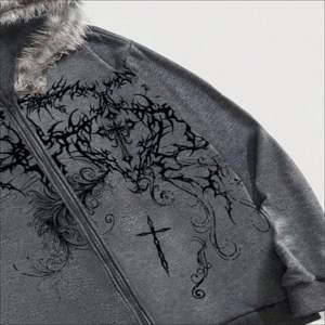 เสื้อฮู้ดดี้ผ้าฟลีซหนานุ่มพรีเมียมสำหรับผู้ชาย ทรงหลวม สไตล์สตรีทแวร์ พิมพ์ลายได้ตามต้องการ รับผลิตแบบ OEM ODM จากโรงงาน - Product Image 4