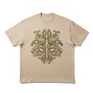 เสื้อยืดโอเวอร์ไซส์ถักลายกราฟิกแบบวินเทจ ล้างสีแบบแอซิดวอช สั่งทำได้ ขายส่งจำนวนมาก สไตล์สตรีท ผ้าหนา ทรงหลวม - Product Image 1