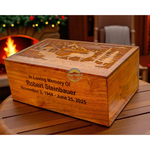 AYAANS Rosewood wooden Hand Carved Wooden Hot Selling cremation Urn <b>Box</b> for Adult Ashes Wholesale Cremation Urns (6X6X11)IN - Product Image 4