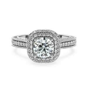 Anillo de Diamante Natural de 1.33 Quilates, Color H, Claridad VS1, Hecho a Mano con un Impresionante Diamante Incrustado, Oro Amarillo de 14 Quilates, Talla 5 - Product Image 2