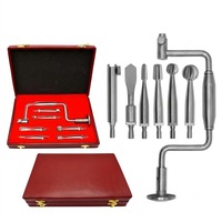 Pacho Industries – Ensemble de 7 instruments chirurgicaux orthopédiques vétérinaires Hudson pour perceuse manuelle, stérilisation haute température