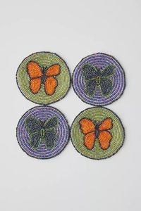 Decorative Vintage Glass Seed <b>Beads</b> <b>Coaster</b> Vibrant Handmade Design 5mm Diameter Perfect for Festival Decoration Dining Table - Product Image 5