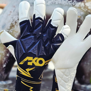 ถุงมือผู้รักษาประตูฟุตบอลระดับมืออาชีพ พร้อมแผ่นกันลื่นที่ฝ่ามือ และถุงมือผู้รักษาประตูแบบระบายอากาศได้ดี พร้อม Ako - Product Image 1