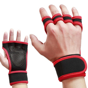 Custom Made Fitness Gym Gloves Fingerless Hook and Loop Workout Weight Lifting Training Gloves for Men Women - Product Image 3