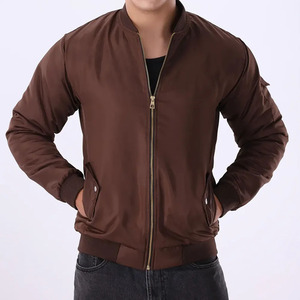 2025 New Men's Bomber <b>Jacket</b> Spring Autumn Casual Korean Version Stand Collar Front Waterproof Windproof <b>Pilot</b> Zipper <b>Jacket</b> - Product Image 4