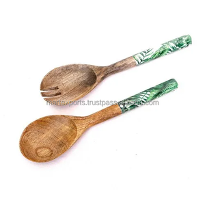 Elegant Teak <b>Wooden</b> <b>Spoon</b> <b>Set</b> Handcrafted Eco-Friendly Kitchen Utensils with Modern Luxury Design for Home & Restaurant Use - Product Image 6