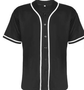 Maillots de baseball personnalisés pour enfants en polyester/coton, manches courtes, unis, pour garçons et filles - Product Image 2