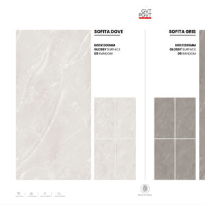 Carreaux de porcelaine style urbain 60x120cm 600x1200mm 24x48 finition brillante grand format surface premium pour design d'intérieur - Product Image 1