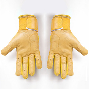 Guantes de Bateo de Béisbol de Cuero Hechos a Medida con Diseño Transpirable en la Parte Posterior y Suministro al por Mayor para Compradores de Equipamiento de Béisbol - Product Image 5
