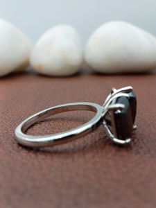 D'VINS JEWELS Bague de Fiançailles et de Mariage Tendance en Or Rose, Forme Poire, Ornementée de Pierres Blanches Certifiées de Couleur D, Taille Brillant - Product Image 5